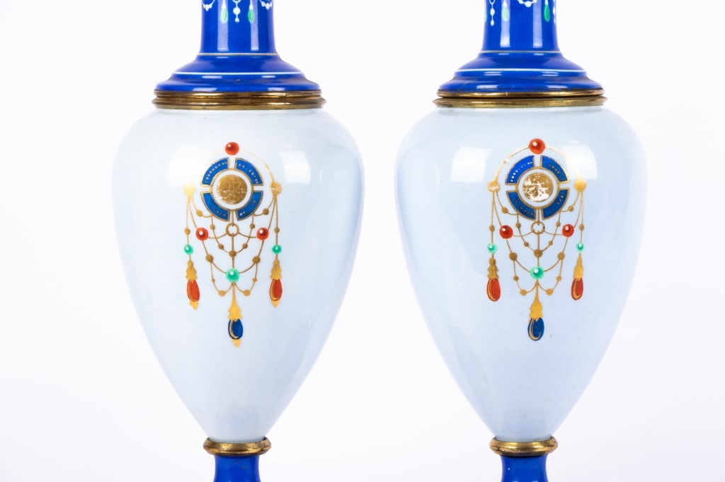 PAIR OF SEVRES STYLE FIGURAL PORCELAIN LAMPS - 6