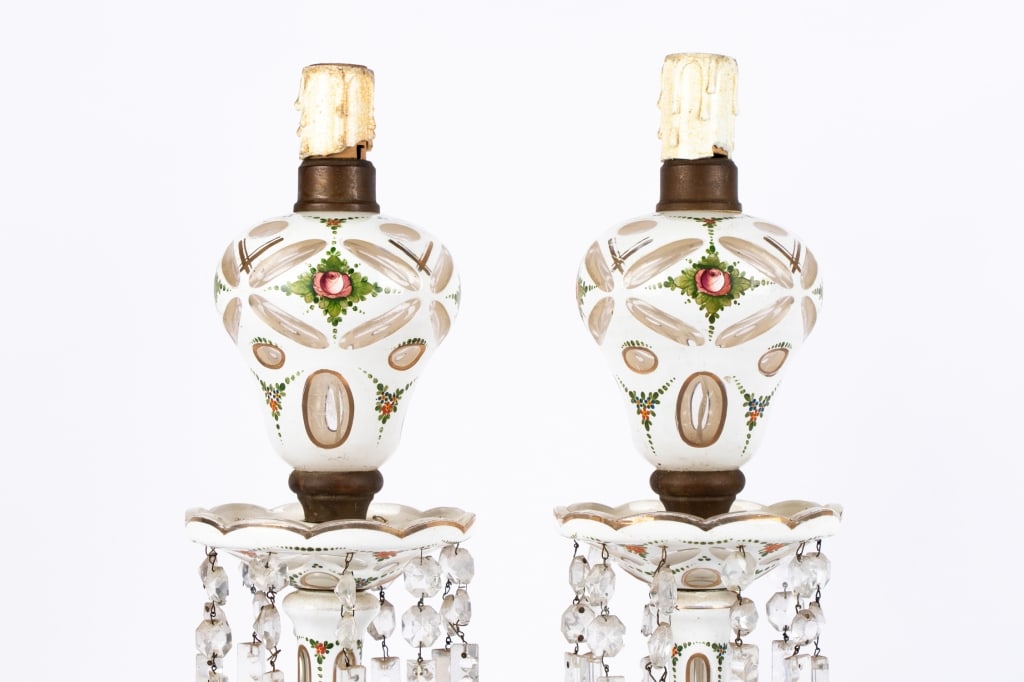 PAIR OF DUTCH STYLE CANDLESTICK LAMPS - 2