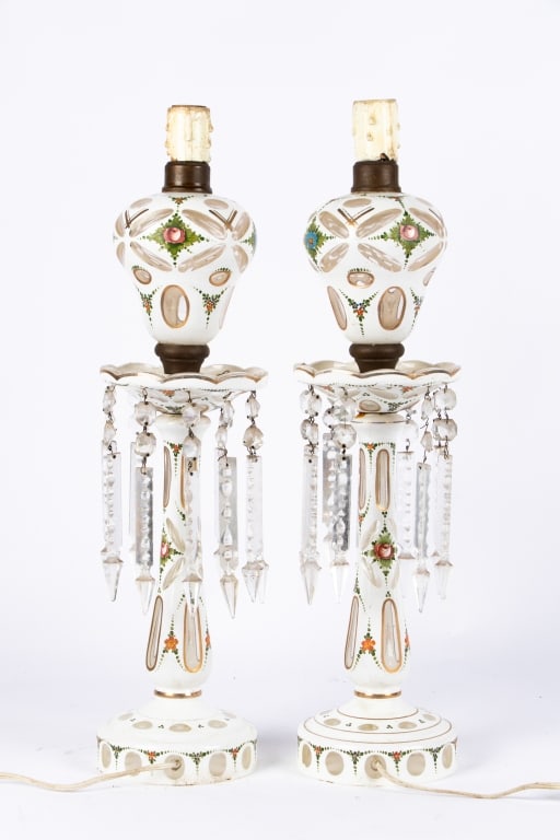 PAIR OF DUTCH STYLE CANDLESTICK LAMPS - 5