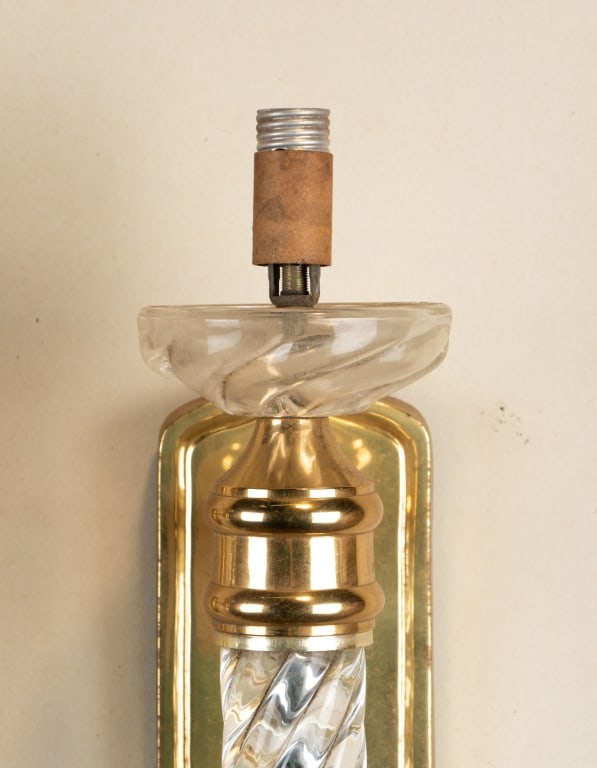 PAIR OF HOLLYWOOD REGENCY WALL LIGHT FIXTURES - 3