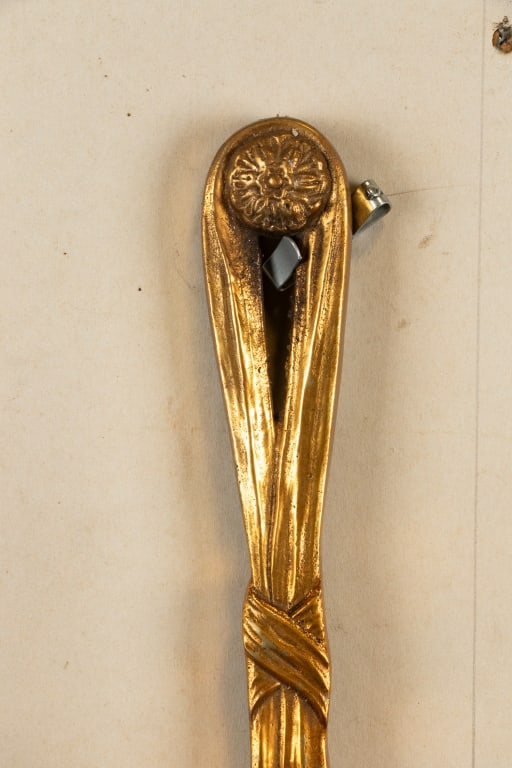 PAIR OF FRENCH REGENCY STYLE BRASS SCONCES - 6