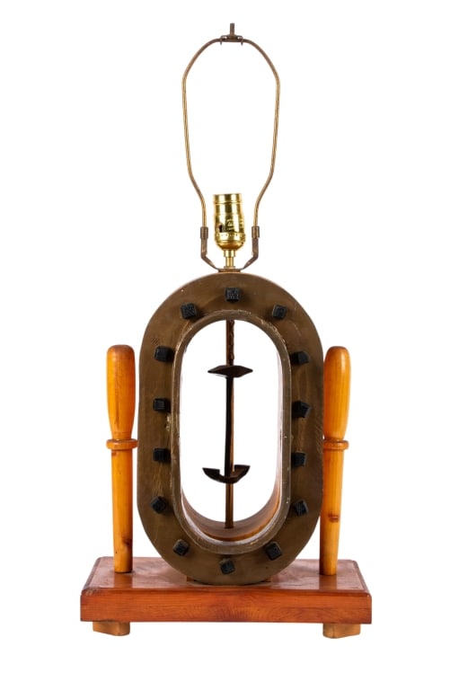 VINTAGE NAUTICAL TABLE LAMP (1 of 6)