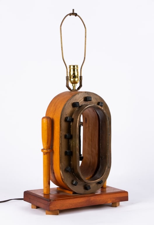 VINTAGE NAUTICAL TABLE LAMP - 3