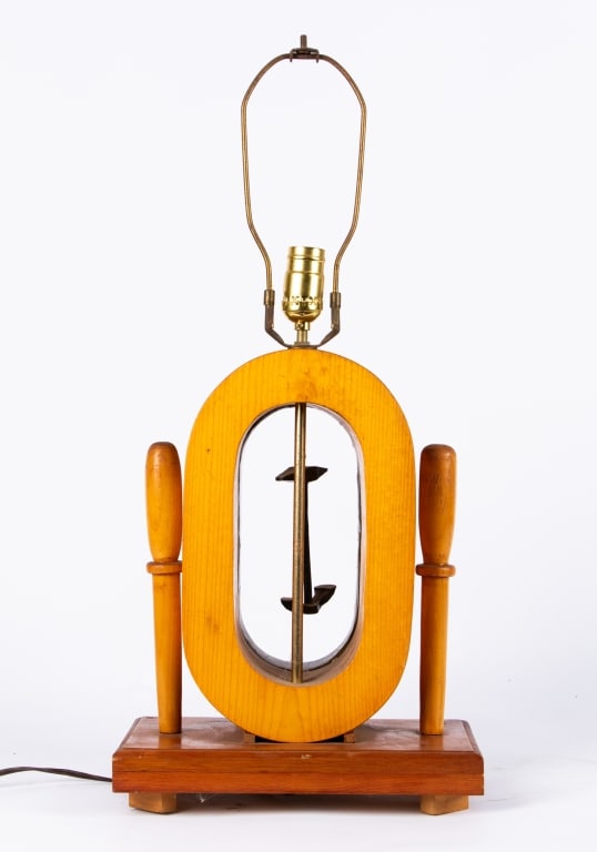 VINTAGE NAUTICAL TABLE LAMP - 5