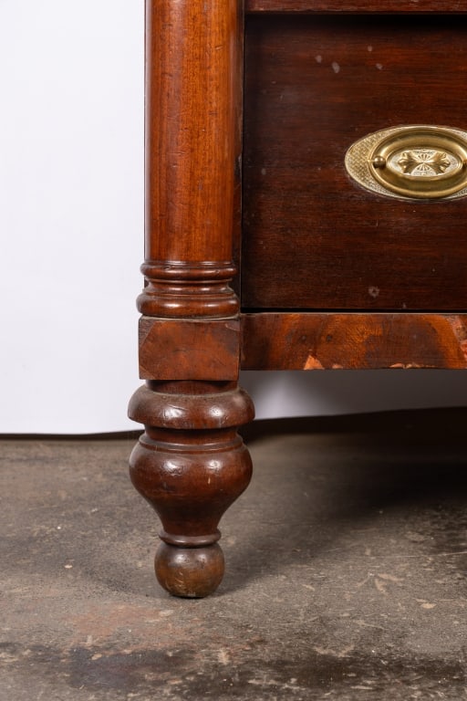 19TH C. MAHOGANY CHEST OF DRAWERS - 2
