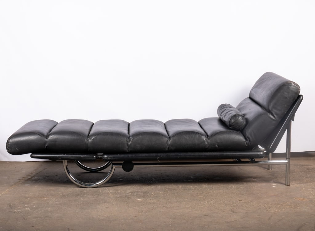 MODERN QUOTA LEATHER CHAISE LOUNGE - 2