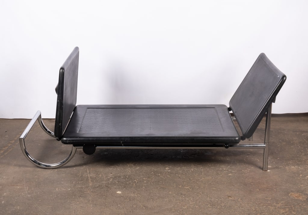 MODERN QUOTA LEATHER CHAISE LOUNGE - 7