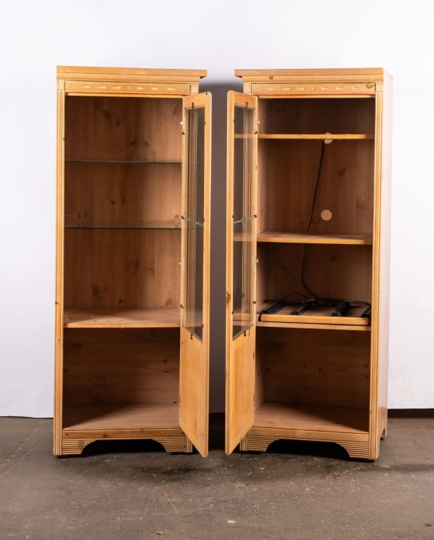 TWO MODERN SHOWCASE CABINETS - 2