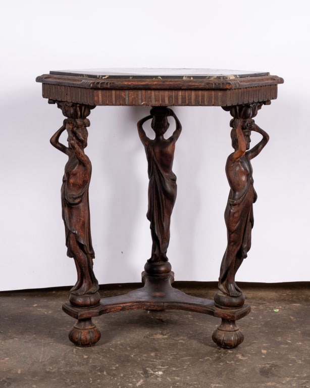 19TH C. ITALIAN FIGURAL ACCENT TABLE - 6