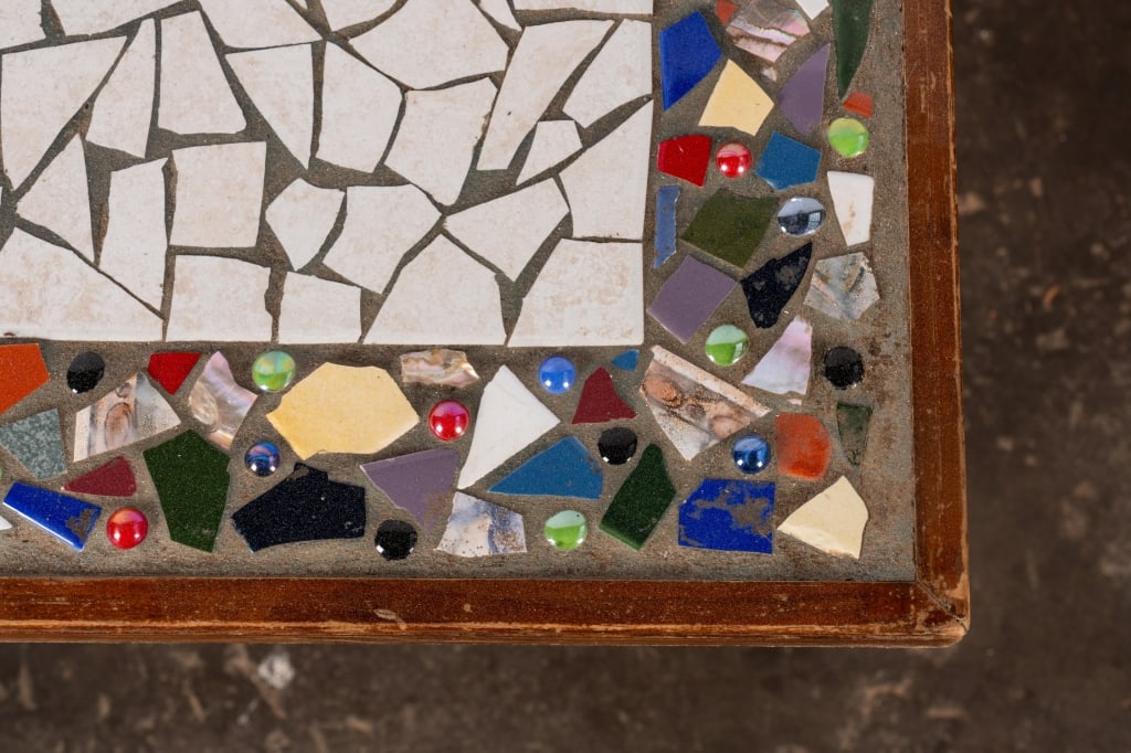 PAIR OF VINTAGE MOSAIC SIDE TABLES - 5