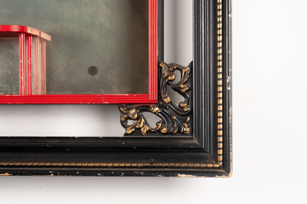 VINTAGE MIRRORED SHADOW BOX - 4