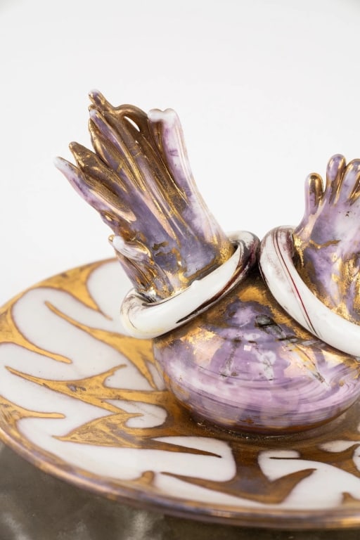 ITALIAN MID CENTURY MODERN PORCELAIN CENTERPIECE - 4