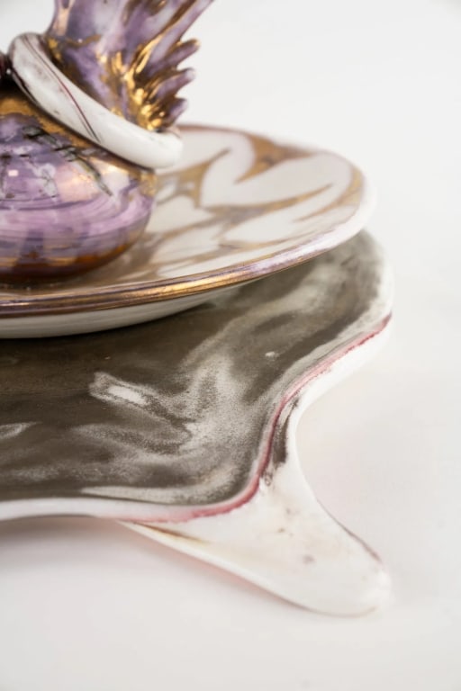 ITALIAN MID CENTURY MODERN PORCELAIN CENTERPIECE - 5