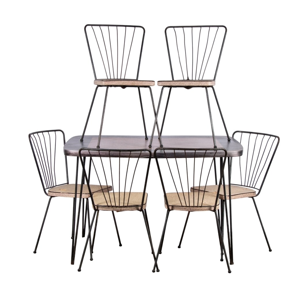 MCM DINING TABLE & 6 CHAIRS (1 of 8)
