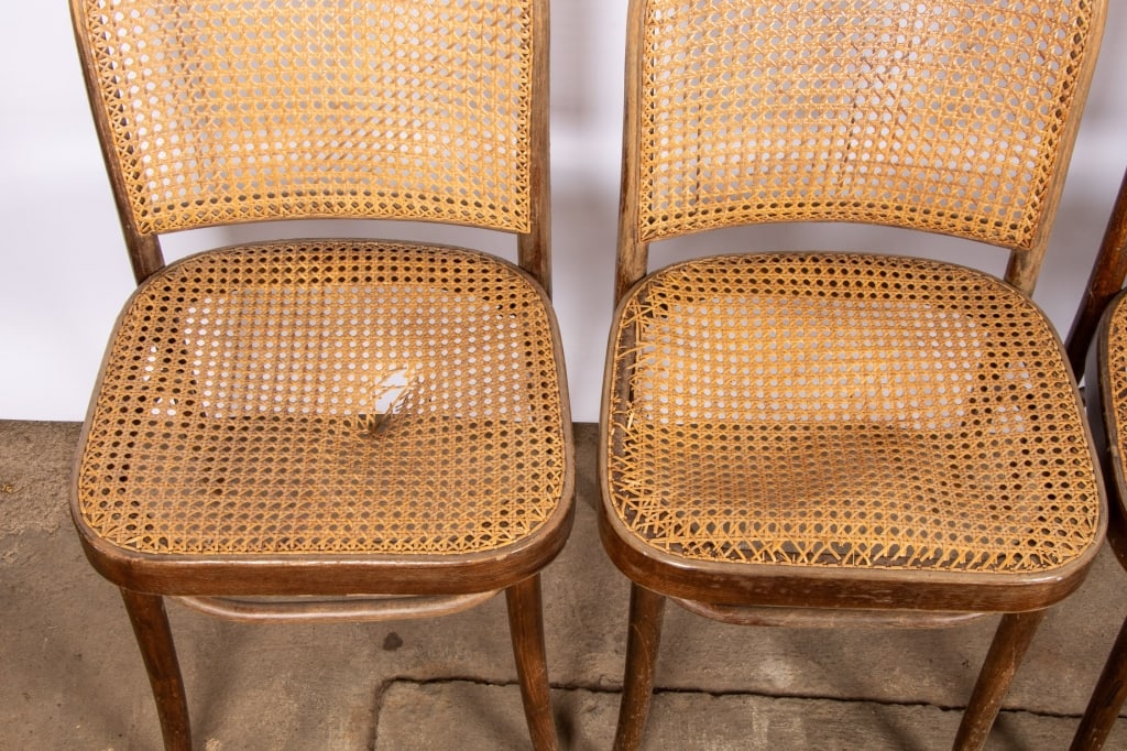 SET OF 6 JOSEF HOFFMANN STYLE DINING CHAIRS - 2