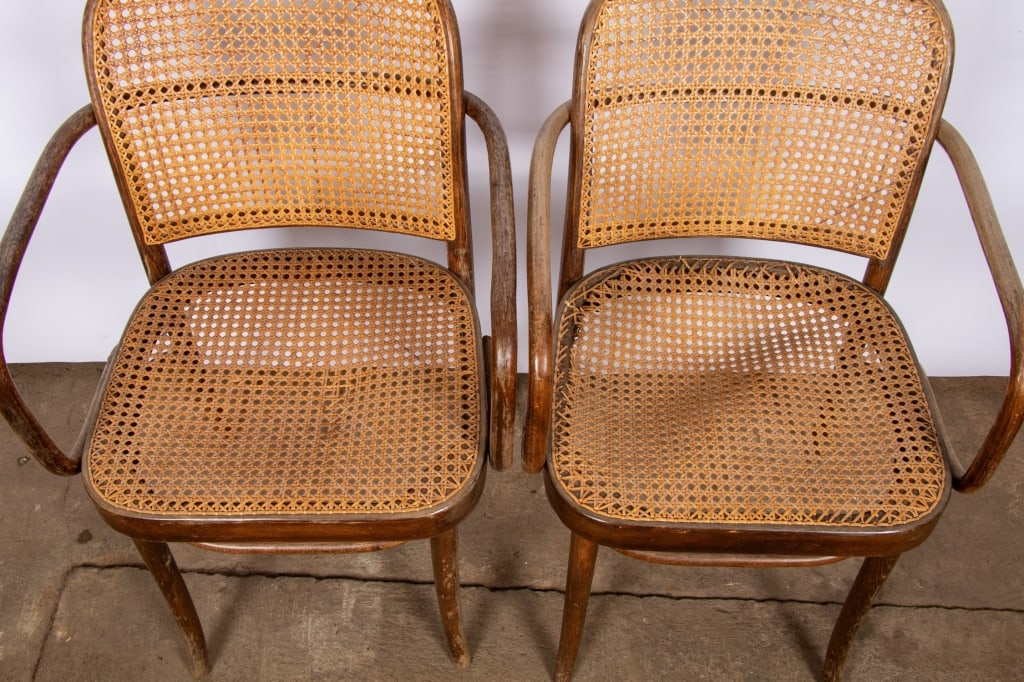 SET OF 6 JOSEF HOFFMANN STYLE DINING CHAIRS - 5
