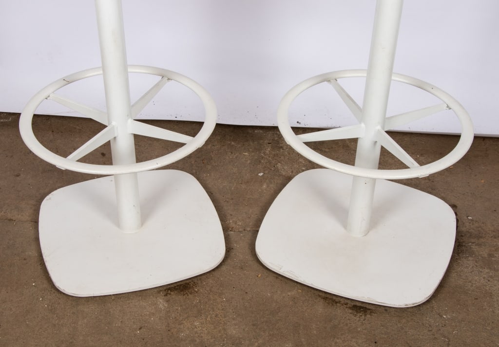PAIR OF MID CENTURY ENEA LOTTUS BAR STOOLS - 3