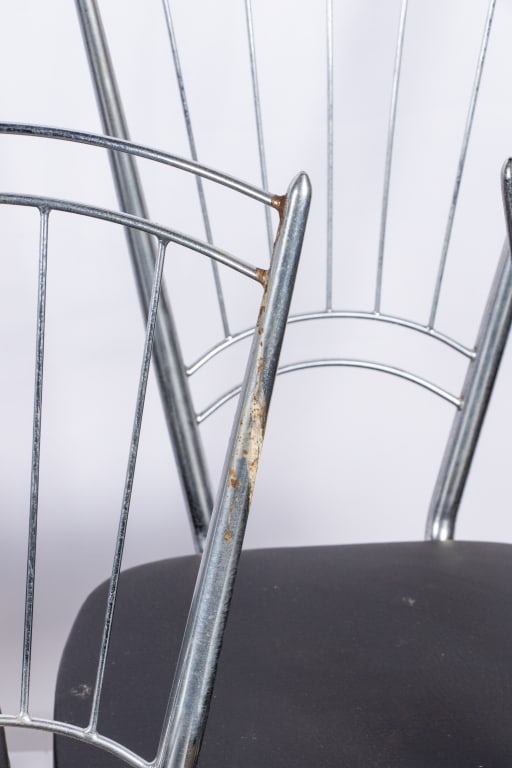 SET OF 8 MCM CHROME DINING CHAIRS - 2