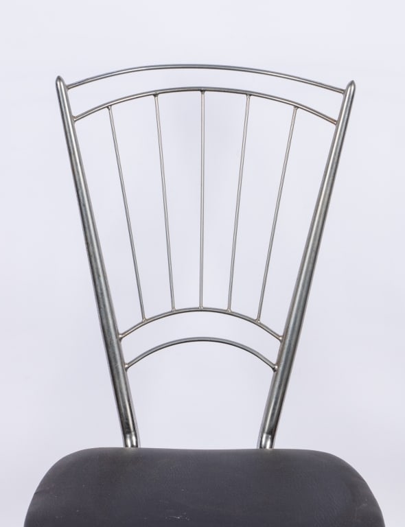 SET OF 8 MCM CHROME DINING CHAIRS - 7