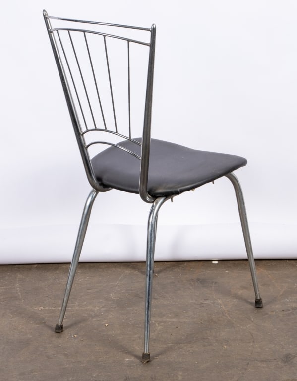 SET OF 8 MCM CHROME DINING CHAIRS - 9