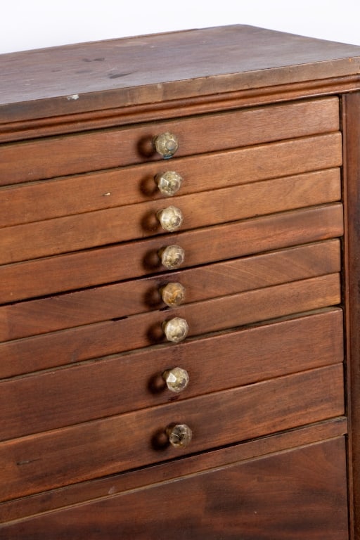 EARLY 20TH C. MAHOGANY DENTAL CABINET - 5
