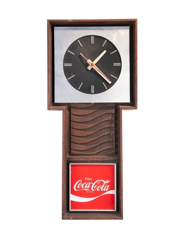COCA-COLA 'ENJOY' ELECTRIC ADVERTISING WALL CLOCK (1 of 4)