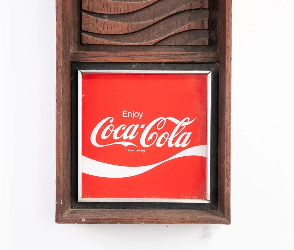 COCA-COLA 'ENJOY' ELECTRIC ADVERTISING WALL CLOCK - 2