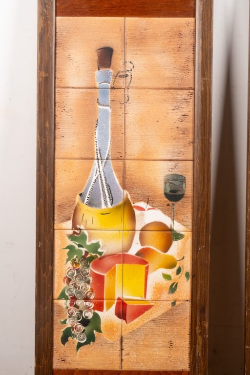 PAIR OF STILL LIFE TILE MURALS - 3