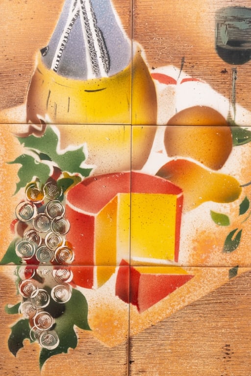 PAIR OF STILL LIFE TILE MURALS - 5
