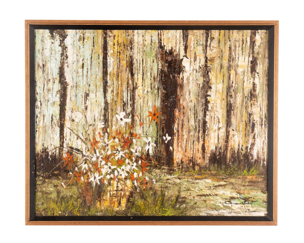FLORAL STILL LIFE, OIL ON CANVAS: Untitled - oil on canvas, signed ro LR. Framed. Approximate dimensions: h. 17", w. 21", d. 1.5" Disclaimer: Participating bidders must have a credit card on file with LiveAuctioneers in order for