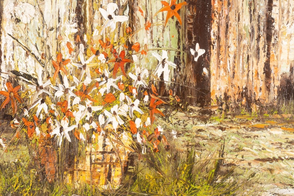 FLORAL STILL LIFE, OIL ON CANVAS - 7