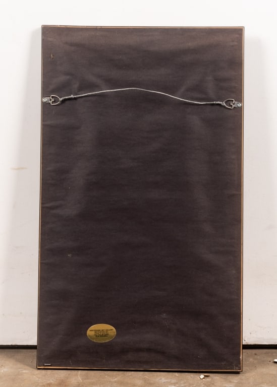 2 FRAMED WOODCUT PRINTS - 2