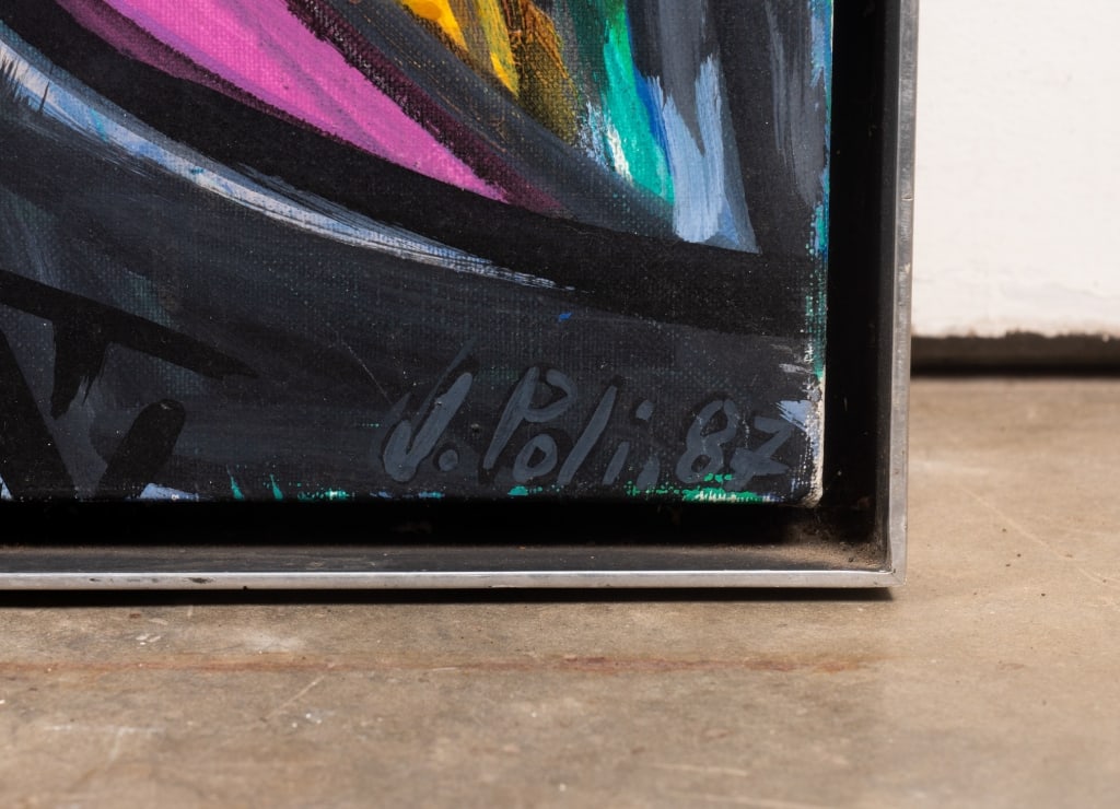 J. POLI GUILLOT, ABSTRACT LANDSCAPE PAINTING, 1987 - 8