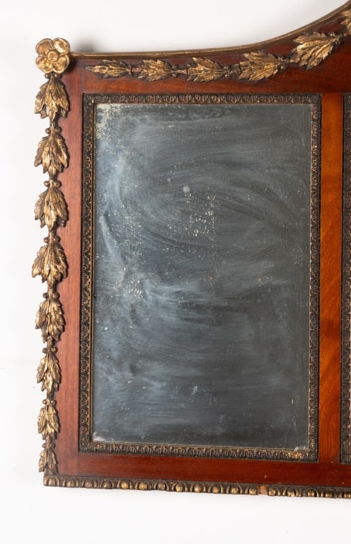 FEDERAL STYLE MAHOGANY & GILTWOOD MIRROR - 3