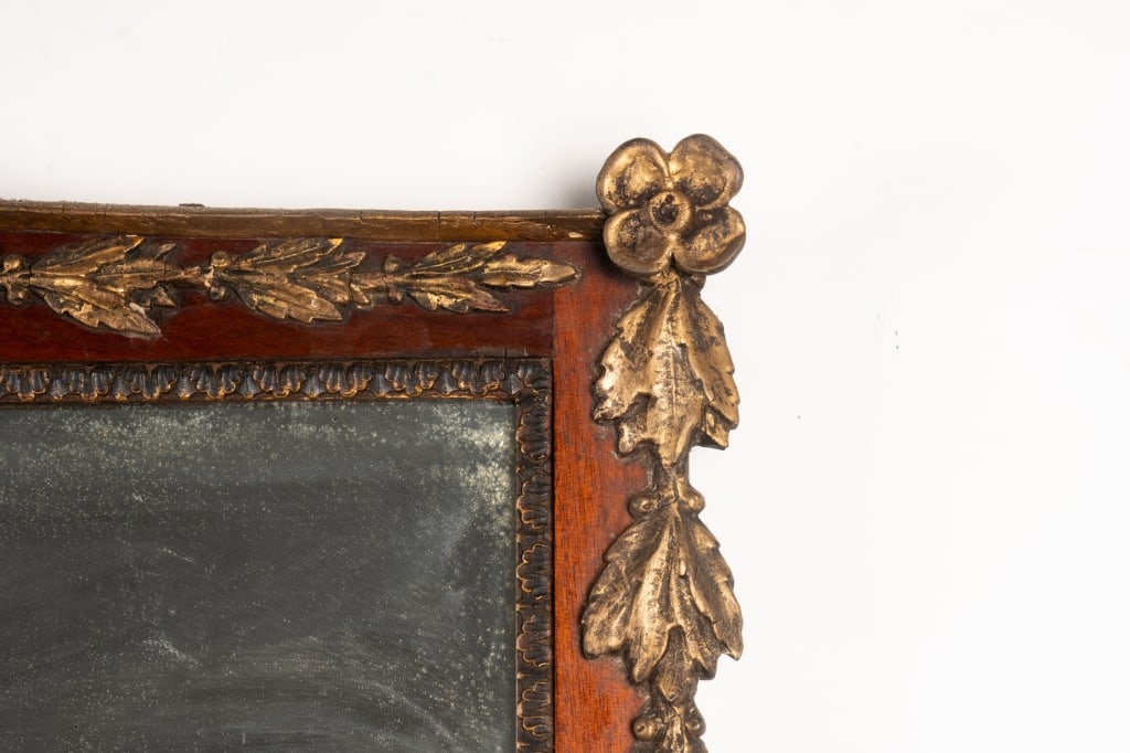 FEDERAL STYLE MAHOGANY & GILTWOOD MIRROR - 5