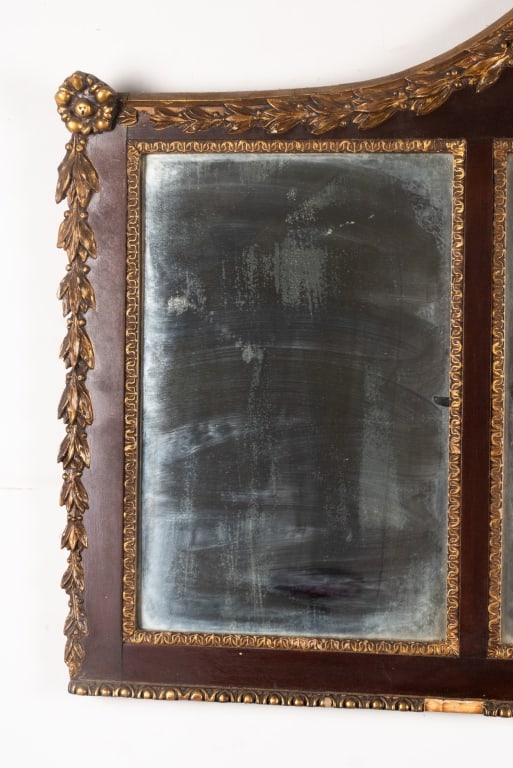 FEDERAL STYLE MAHOGANY & GILTWOOD MIRROR - 3
