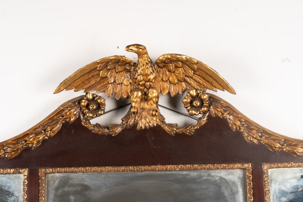FEDERAL STYLE MAHOGANY & GILTWOOD MIRROR - 4