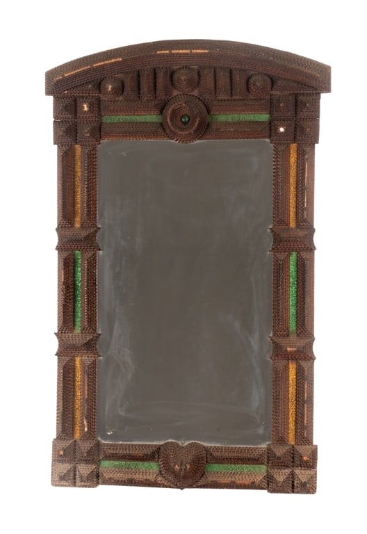 VINTAGE TRAMP ART WALL MIRROR (1 of 6)