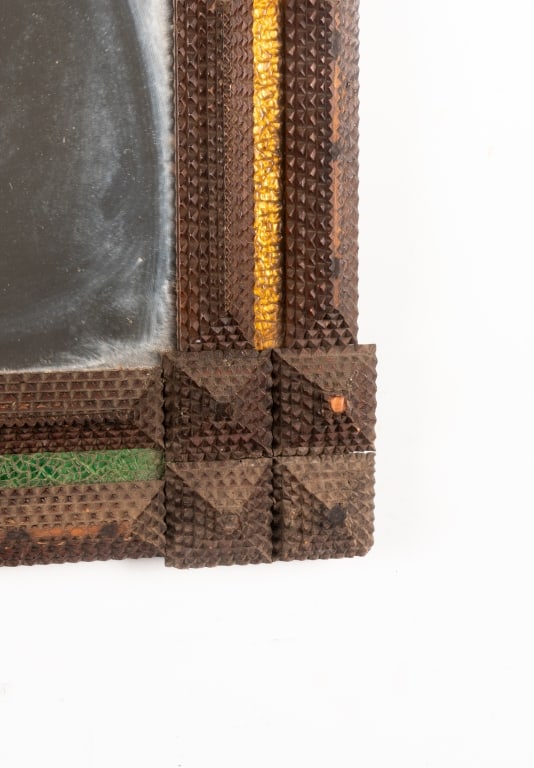 VINTAGE TRAMP ART WALL MIRROR - 6