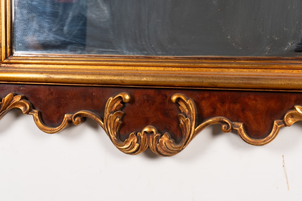 VINTAGE REGENCY LABARGE GILT-TIPPED MIRROR - 4