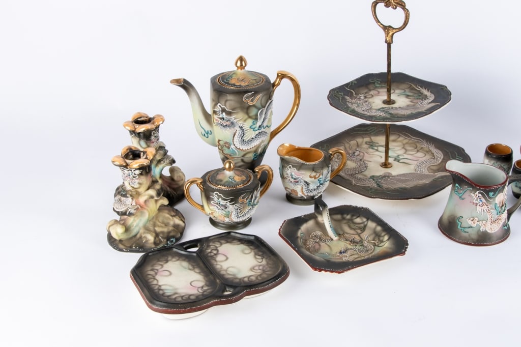 25PC JAPANESE PORCELAIN DESSERT WARE - 4