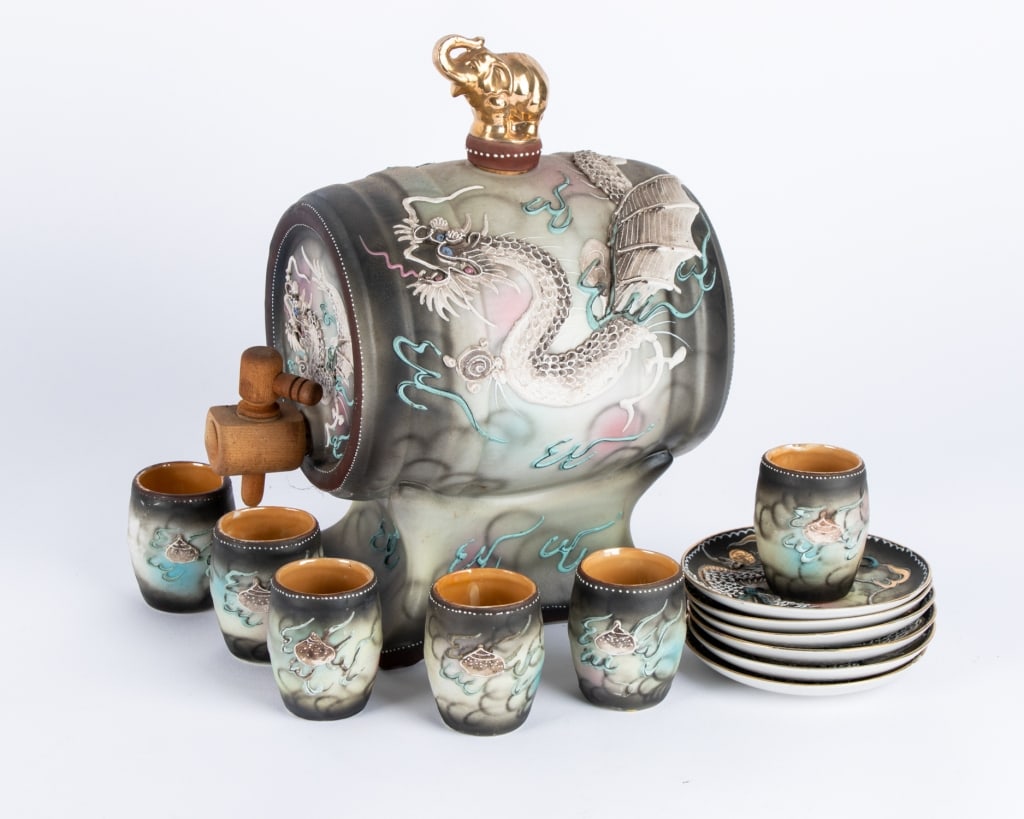 25PC JAPANESE PORCELAIN DESSERT WARE - 6