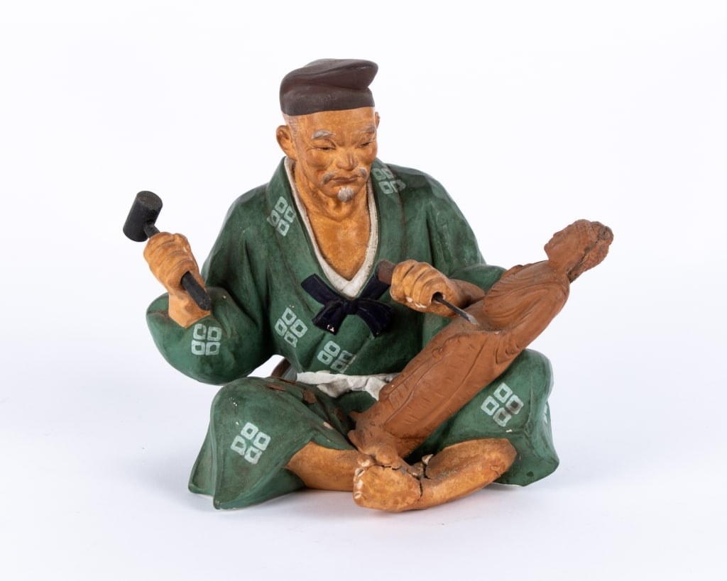 JAPANESE HAKATA CERAMIC FIGURINE - 2