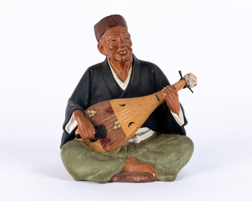 JAPANESE HAKATA CERAMIC FIGURINE - 2