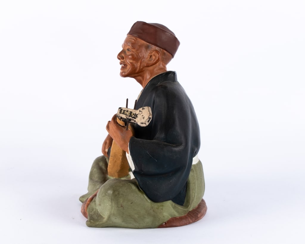 JAPANESE HAKATA CERAMIC FIGURINE - 3