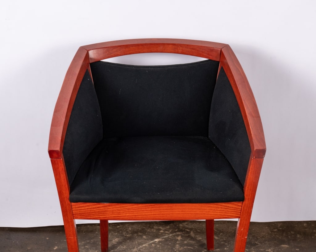 PAIR OF ART DECO STYLE ARMCHAIRS - 4