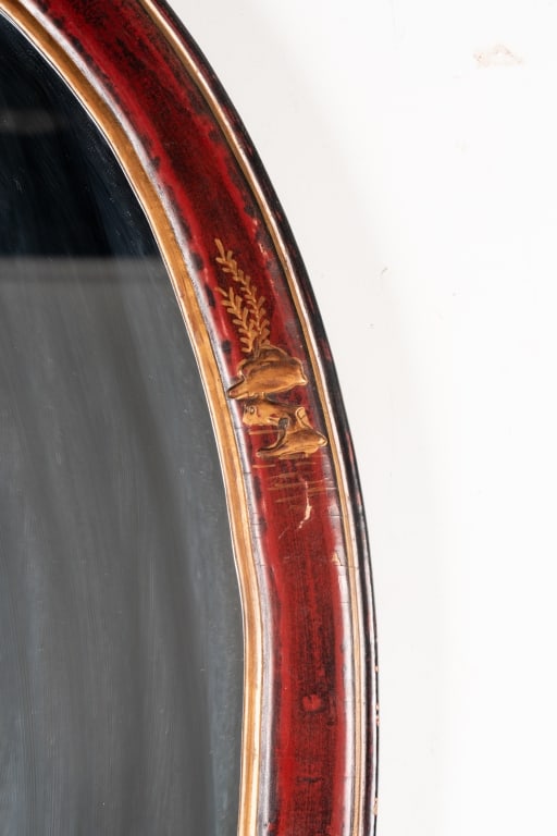 OVAL PAINTED WALL MIRROR - 4