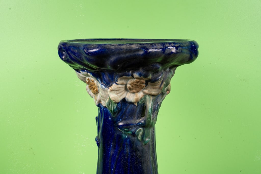 ART NOUVEAU MAJOLICA PLANT STAND - 2