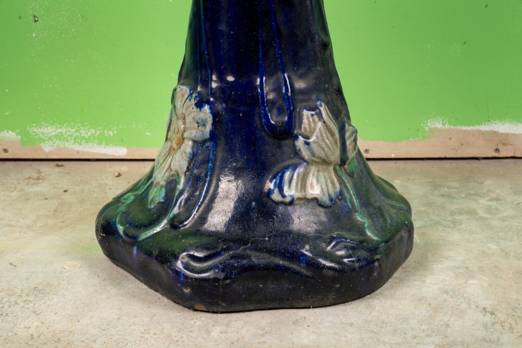 ART NOUVEAU MAJOLICA PLANT STAND - 3
