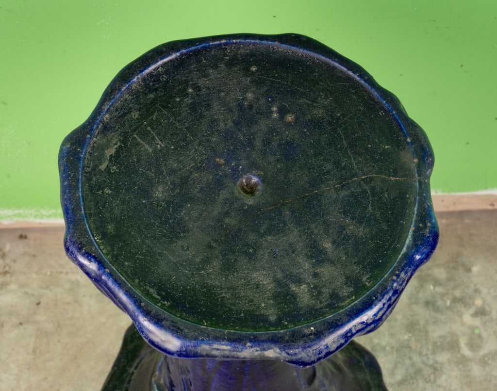 ART NOUVEAU MAJOLICA PLANT STAND - 4